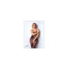 Bodystocking résille noire avec fine bretelles - Le Numéro 6 - Collection Bodystocking 